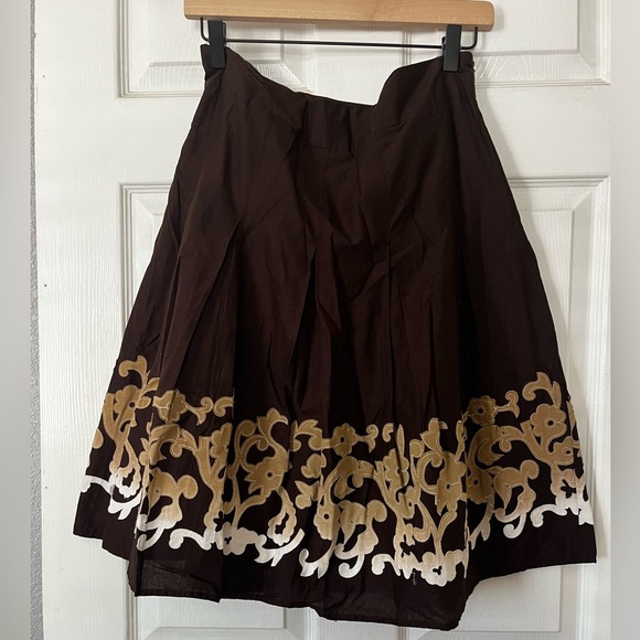 Style & Co. Brown Skirt with tan Accents - Picture 1 of 3